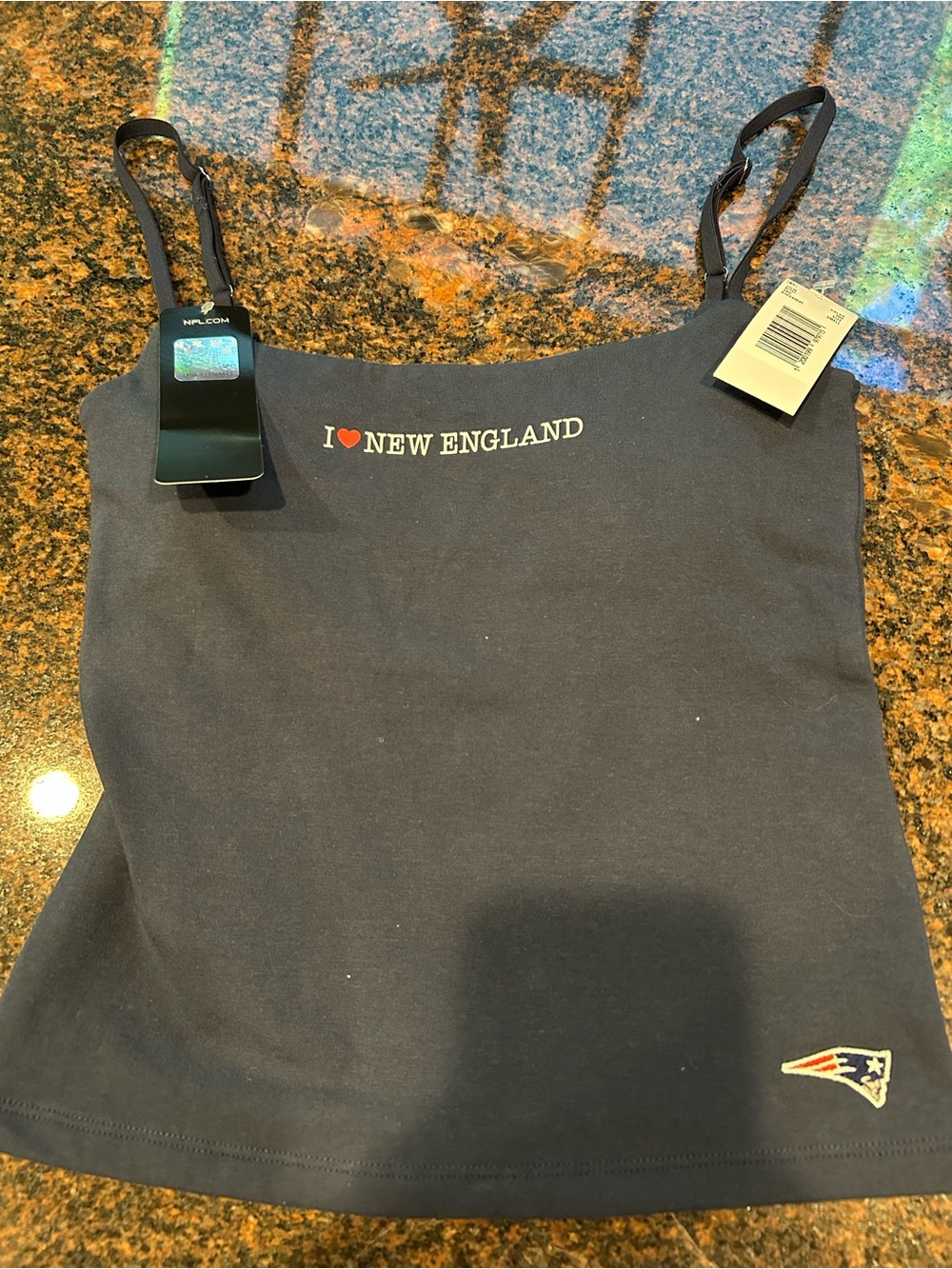 NWT SIZE SMALL NFL Abercrombie Women’s Patriots Bra-Free 90s Cami